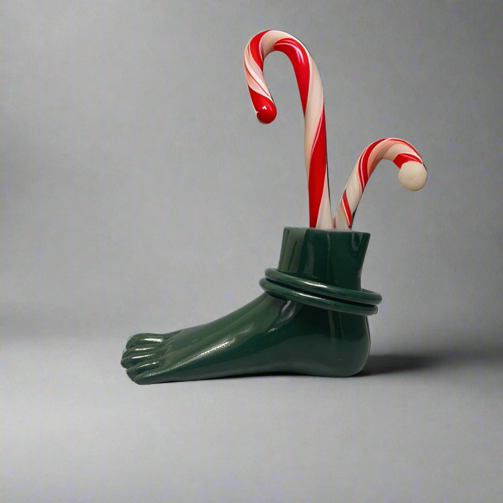 Grinch Foot Vase