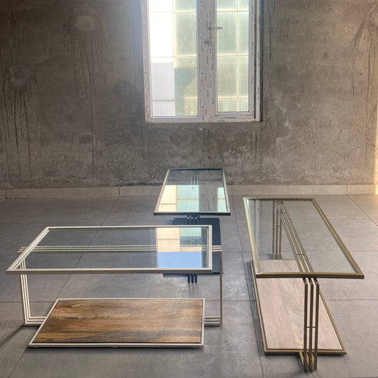 Skew-metal Table