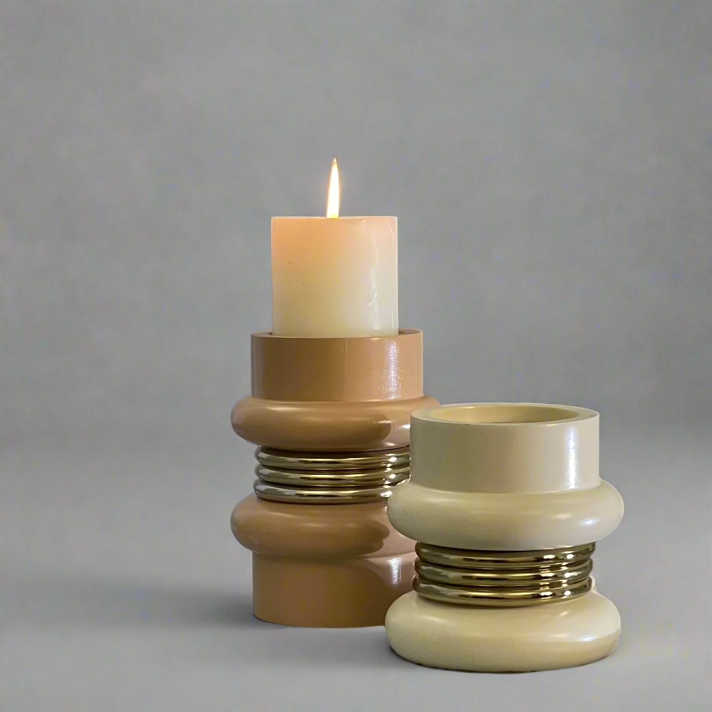 Stacking Candle Holder | 𝘚𝘌𝘛 𝘖𝘍 𝘛𝘞𝘖