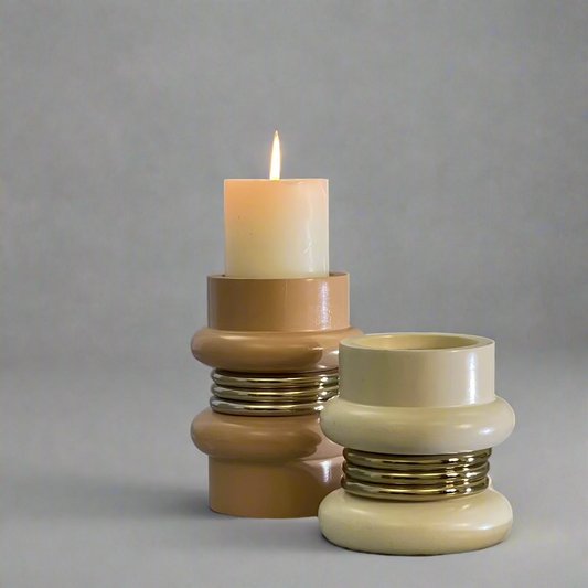 Stacking Candle Holder | 𝘚𝘌𝘛 𝘖𝘍 𝘛𝘞𝘖