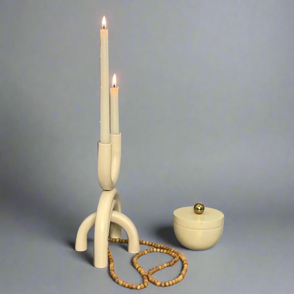 River Candle Holder | Off White